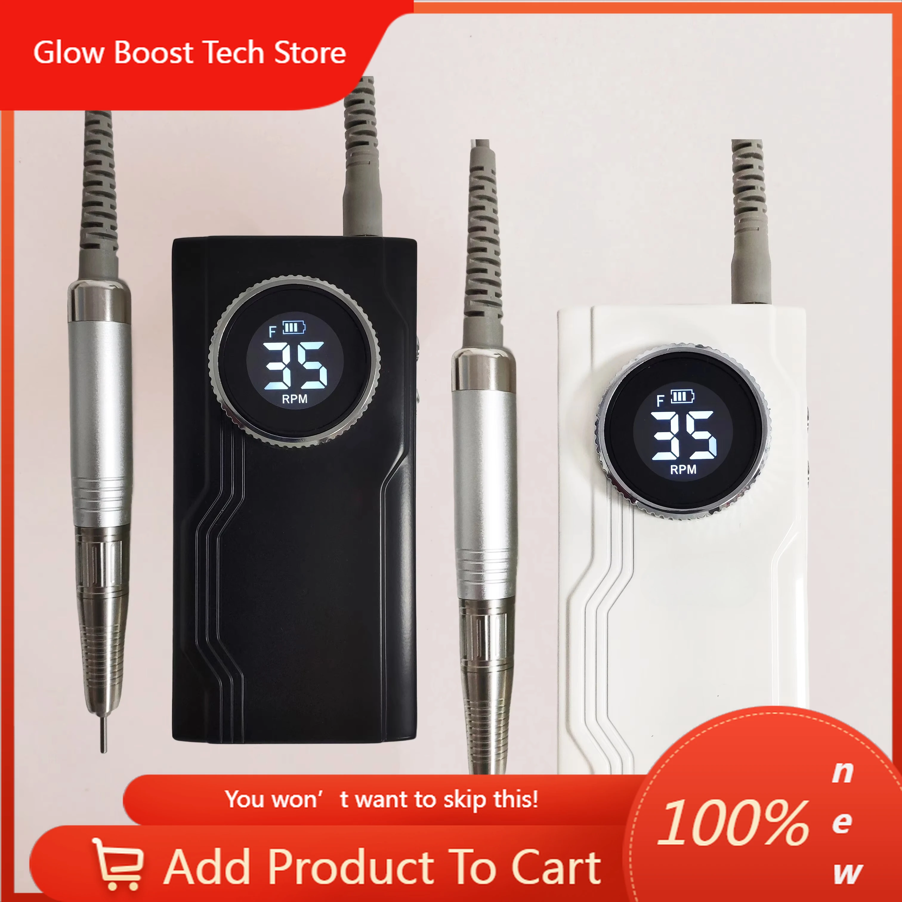 Профессиональная беспроводная аккумуляторная электрическая машинка для маникюра NY80W черного цвета с бесщеточным двигателем и высокой производительностью
Профессиональная беспроводная аккумуляторная электрическая машинка для маникюра NY80W черного цвета с бесщеточным двигателем и высокой производительностью