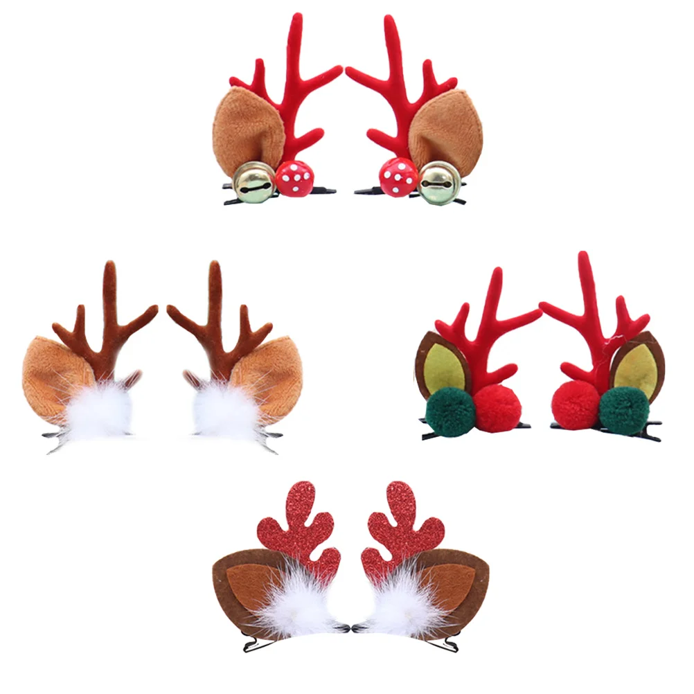 4 Pairs Xmas Children Headdress Lovely Hair Clips Decorative Christmas Festival Accessory Kid Hairpin
4 Pairs Xmas Children Headdress Lovely Hair Clips Decorative Christmas Festival Accessory Kid Hairpin