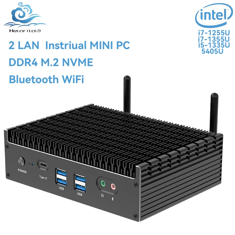 Helorpc Dual LAN Dual Display Fanless Instriual MINI PC 8G 128G DDR4 M2 NVME Support Windows10/11 Linux Pfsense Computer
Helorpc Dual LAN Dual Display Fanless Instriual MINI PC 8G 128G DDR4 M2 NVME Support Windows10/11 Linux Pfsense Computer