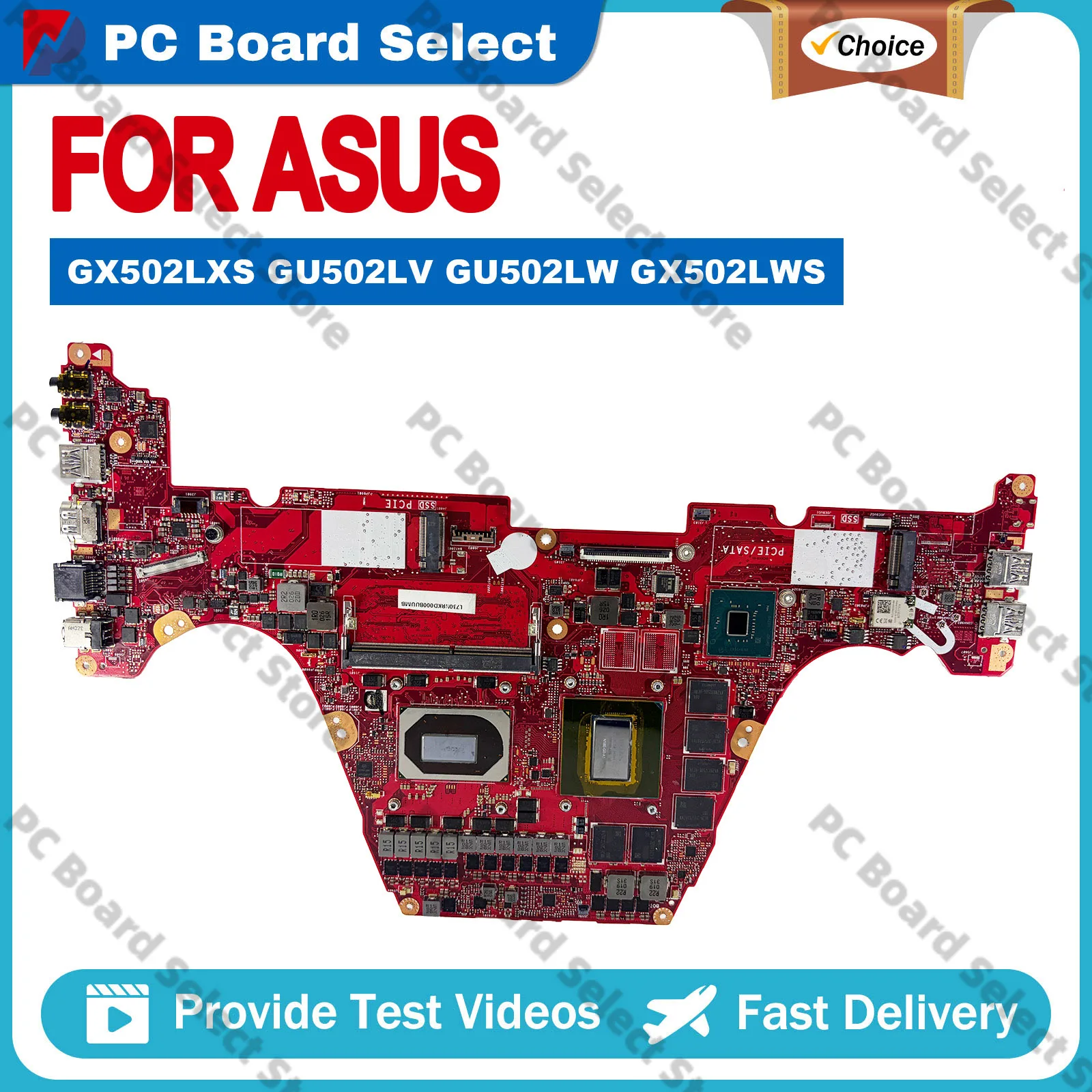 GX502LXS Laptop Motherboard For ASUS ROG Zephyrus S15 GX502LWS GX502LU GX502LW GX502LXS GX502LV Mainboard W/ I5 I7 i9 CPU
GX502LXS Laptop Motherboard For ASUS ROG Zephyrus S15 GX502LWS GX502LU GX502LW GX502LXS GX502LV Mainboard W/ I5 I7 i9 CPU