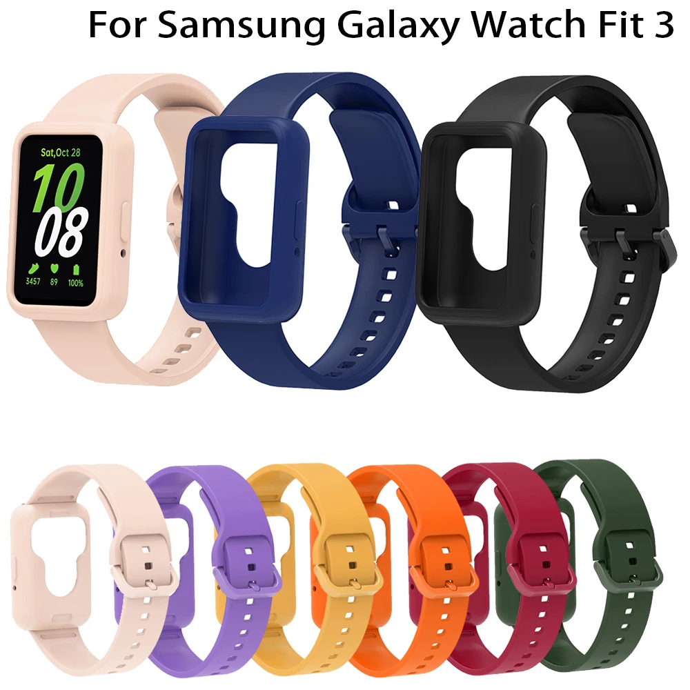 Fashion Watch Strap For Samsung Galaxy Watch Fit 3 Wristband Silicone WatchBand Bracelet Band for Galaxy Fit3 SM-R390 Strap&Case
Fashion Watch Strap For Samsung Galaxy Watch Fit 3 Wristband Silicone WatchBand Bracelet Band for Galaxy Fit3 SM-R390 Strap&Case