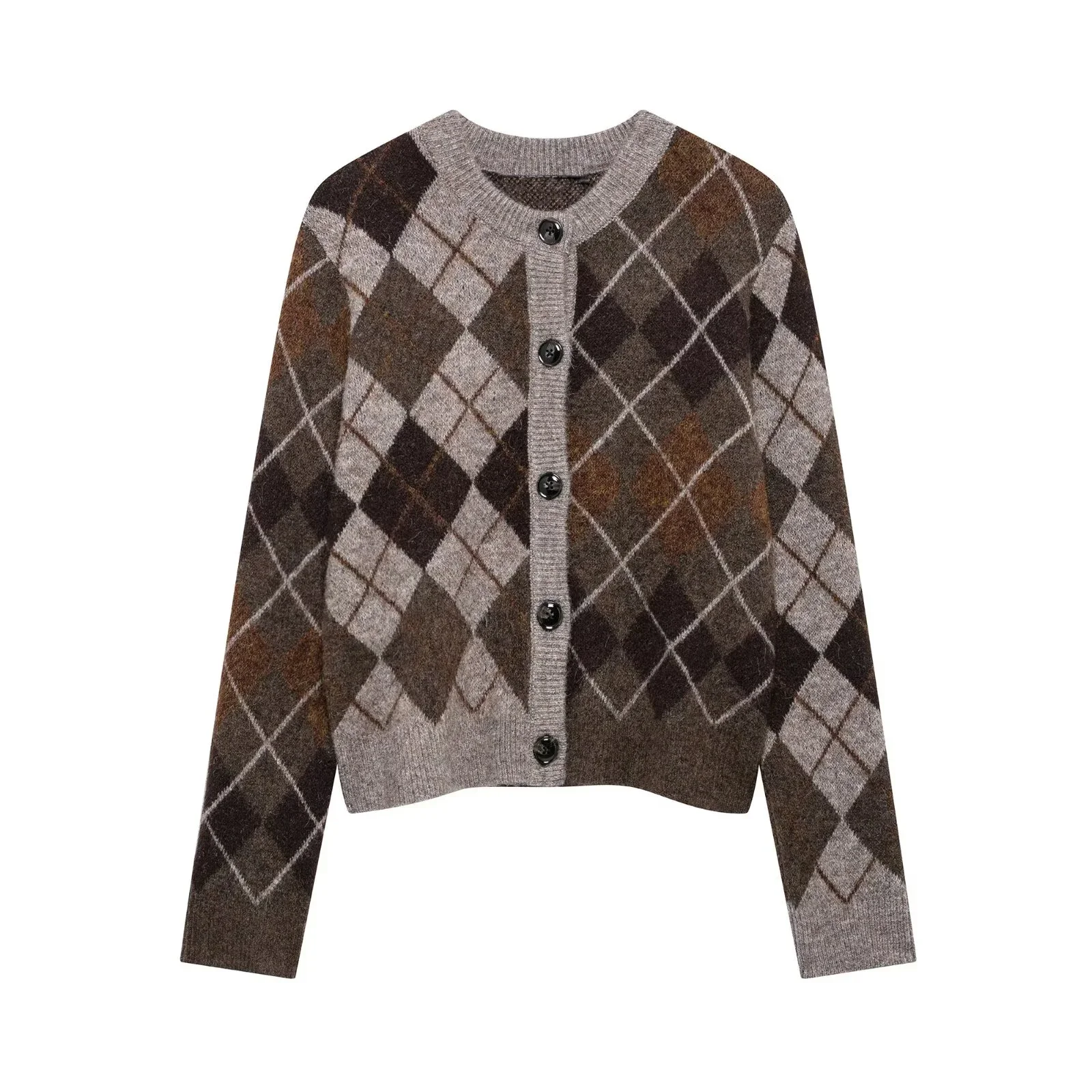 Женский вязаный свитер, пальто с круглым вырезом и ромбовидным узором, длинный рукав, осень-зима, новый вязаный свитер
Женский вязаный свитер, пальто с круглым вырезом и ромбовидным узором, длинный рукав, осень-зима, новый вязаный свитер