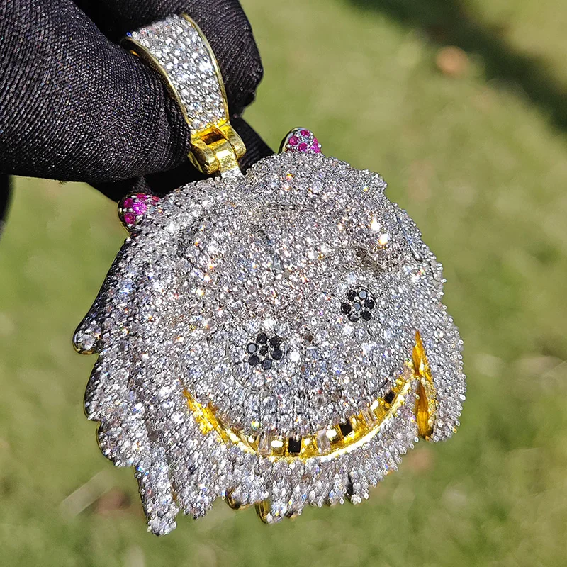 Hip Hop 3A+ CZ Stone Paved Bling Iced Out Cartoon Girl Avatar Pendant Necklace for Men Club Rapper Jewelry Gold Silver Color
Hip Hop 3A+ CZ Stone Paved Bling Iced Out Cartoon Girl Avatar Pendant Necklace for Men Club Rapper Jewelry Gold Silver Color