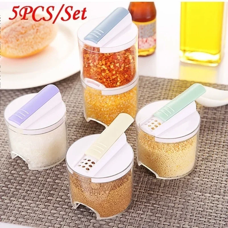 5PCS/Set Creative Transparent Stackable Seasoning Cans Kitchen Spice Rack Condiment Bottles Kitchen Storage Box
5PCS/Set Creative Transparent Stackable Seasoning Cans Kitchen Spice Rack Condiment Bottles Kitchen Storage Box