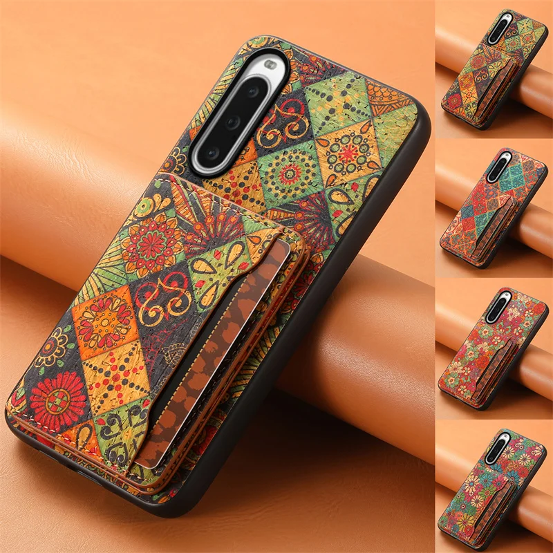 Кожаный магнитный чехол-кошелек в стиле ретро с цветочной фигурой для Sony Xperia 1V 1IV 5III 5IV 10V 10IV 10Vi 1VI, задняя крышка с держателем для карт
Кожаный магнитный чехол-кошелек в стиле ретро с цветочной фигурой для Sony Xperia 1V 1IV 5III 5IV 10V 10IV 10Vi 1VI, задняя крышка с держателем для карт