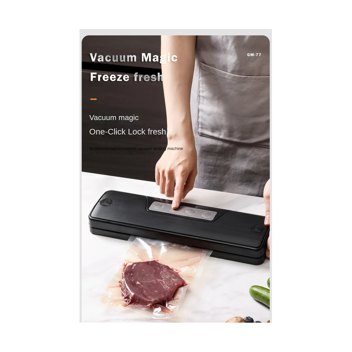 Mini Electric Vacuum Food Sealer Dry&Wet Vacuum Sealer Machine Professional Home Food Vacuum Sealer Packaging UK Plug-B
Mini Electric Vacuum Food Sealer Dry&Wet Vacuum Sealer Machine Professional Home Food Vacuum Sealer Packaging UK Plug-B