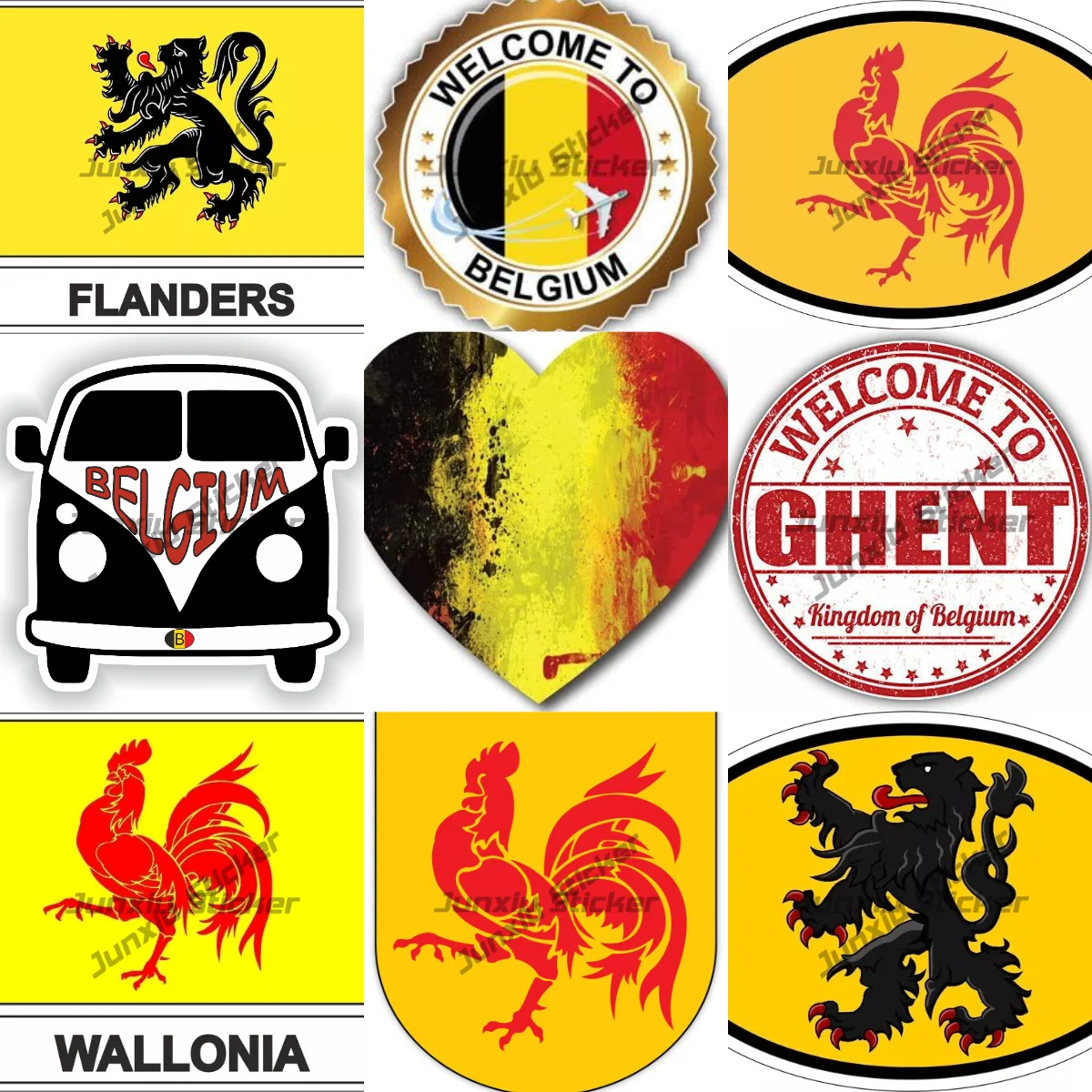Wallonia Region Coat of Arms Belgium Sticker Flemish Flanders Welcome Stamp Truck Car Window Bumper Decal Exterior PVC Decoratio 
Wallonia Region Coat of Arms Belgium Sticker Flemish Flanders Welcome Stamp Truck Car Window Bumper Decal Exterior PVC Decoratio