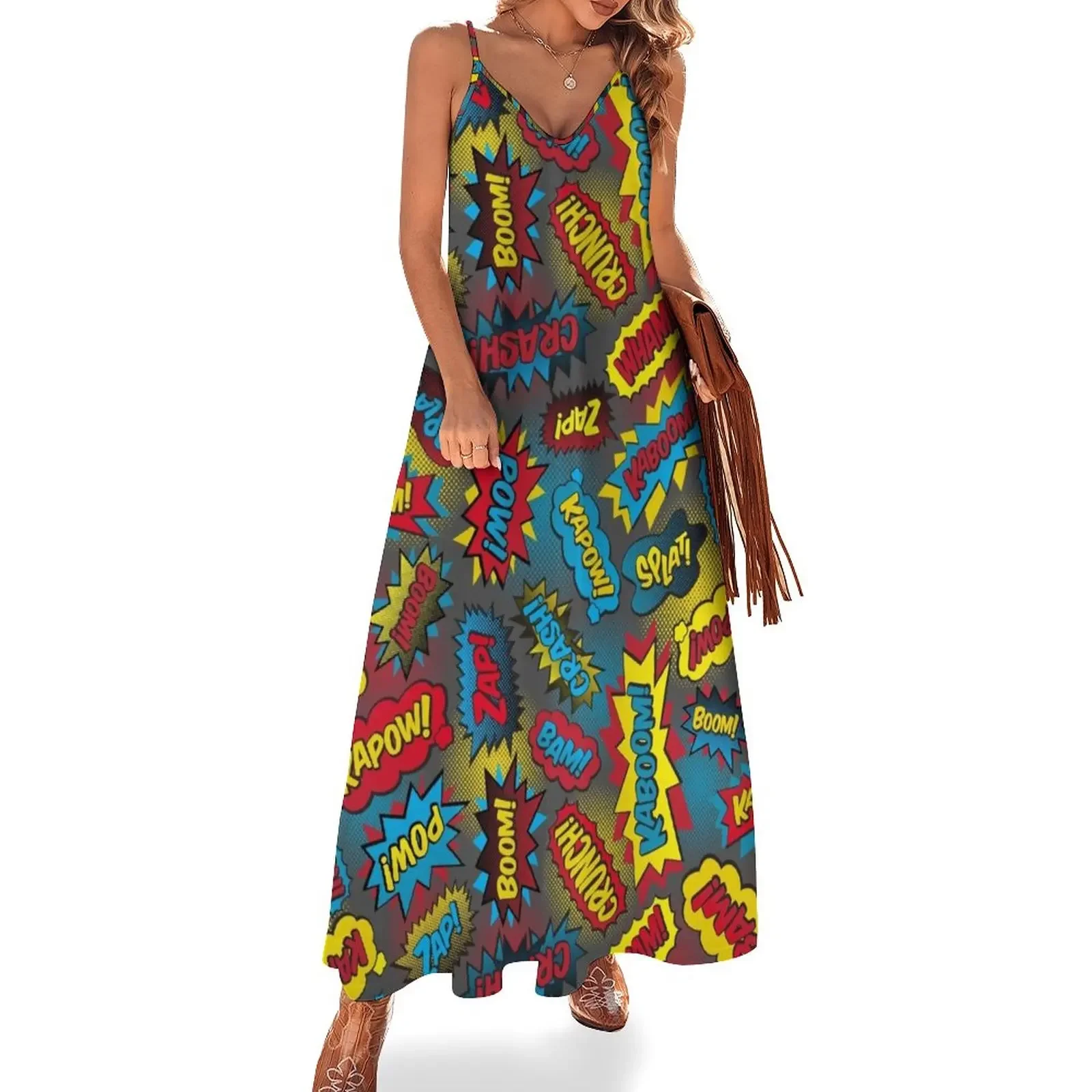 Super Words! Sleeveless Dress long dress women summer women dress women's fashion dresses for girls
Super Words! Sleeveless Dress long dress women summer women dress women's fashion dresses for girls