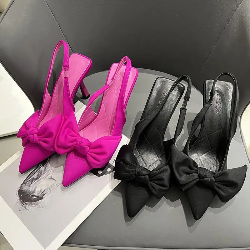 Luxury Women Sandals Red Party Shoes Butterfly Knot Ladies High Heels Designer Slingbacks Heel Shoes Sexy Pointed Toe Dress Shoe
Luxury Women Sandals Red Party Shoes Butterfly Knot Ladies High Heels Designer Slingbacks Heel Shoes Sexy Pointed Toe Dress Shoe