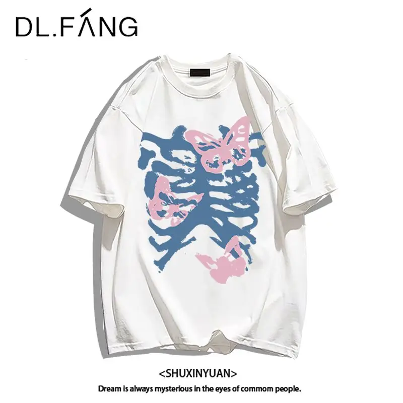 Women's Pure Cotton T-shirt 2024 Sweet Unique Fashion Leisure Butterfly Print Short Sleeve Tees Lady Basic Round Neck Tops
Women's Pure Cotton T-shirt 2024 Sweet Unique Fashion Leisure Butterfly Print Short Sleeve Tees Lady Basic Round Neck Tops