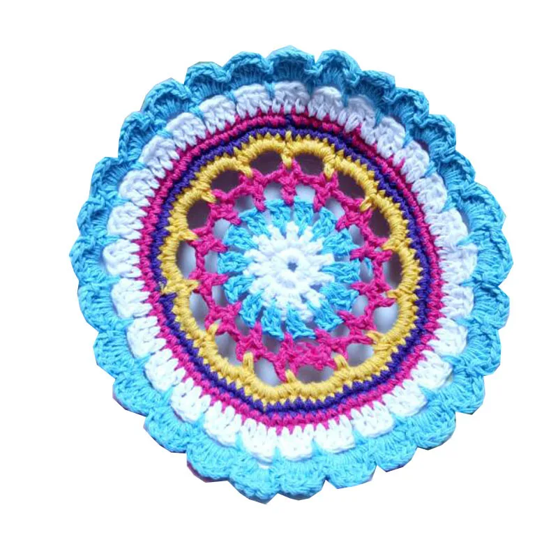 Table decoration and accessories Colorful flower cotton table place mat crochet round placemat Christmas wedding coaster kitchen
Table decoration and accessories Colorful flower cotton table place mat crochet round placemat Christmas wedding coaster kitchen