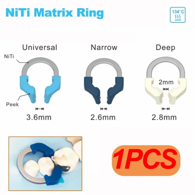 1PCS Dental Sectional NITI Matrix System Matrix Bands Metal Matrices Clamp Universal/narrow Clamping Ring Nickel Titanium Tools
1PCS Dental Sectional NITI Matrix System Matrix Bands Metal Matrices Clamp Universal/narrow Clamping Ring Nickel Titanium Tools