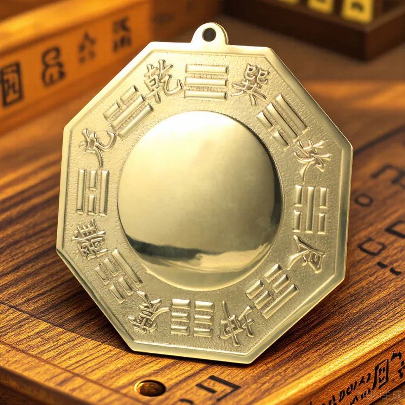 Chinese Style Trigrams Copper Mirror Evil Spirits Exorcism Ornament Indoor Wall Decor Lucky Gift for Family Friends Housewarming
Chinese Style Trigrams Copper Mirror Evil Spirits Exorcism Ornament Indoor Wall Decor Lucky Gift for Family Friends Housewarming