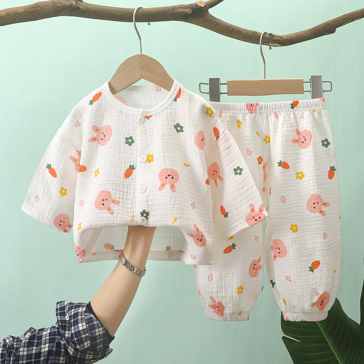 Kids Summer Thin Pajamas New 2025 Boys Girls Cartoon Bear Long Sleeve Tops + Pants Clothing Sets Pyjamas Baby Casual Sleepwear
Kids Summer Thin Pajamas New 2025 Boys Girls Cartoon Bear Long Sleeve Tops + Pants Clothing Sets Pyjamas Baby Casual Sleepwear