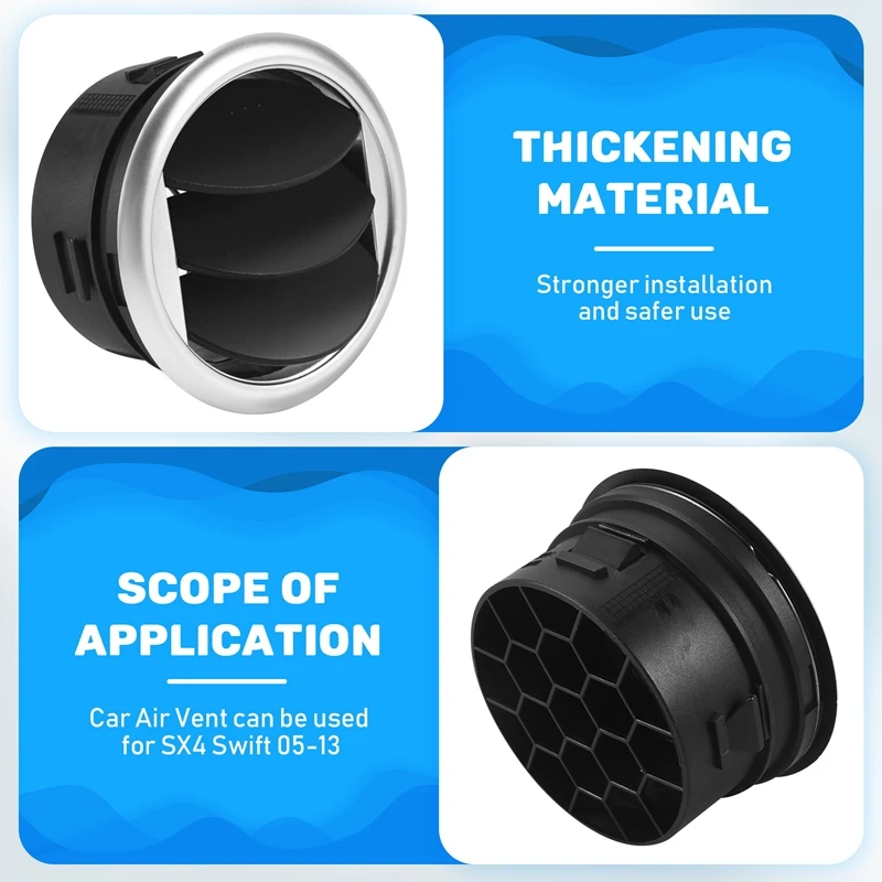 Дефлектор кондиционера на приборной панели, боковое отверстие для SX4 Swift 05-13
Дефлектор кондиционера на приборной панели, боковое отверстие для SX4 Swift 05-13