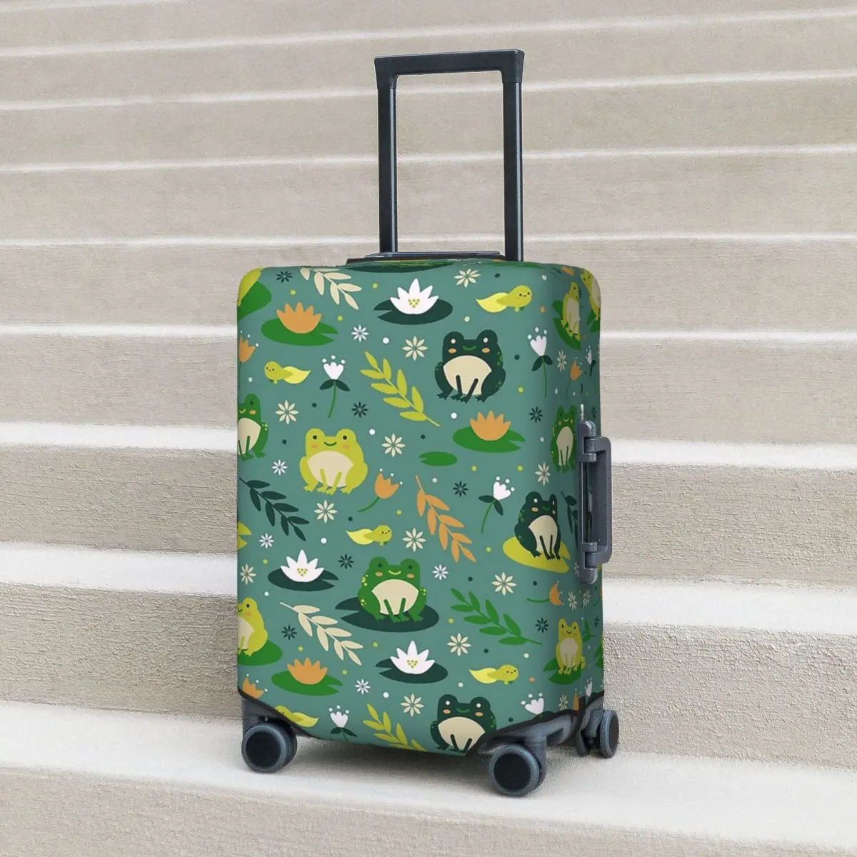 Cute Frogs Pattern Suitcase Cover Protection Elastic Travel Luggage Protector Covers for 18-32 Inch
Cute Frogs Pattern Suitcase Cover Protection Elastic Travel Luggage Protector Covers for 18-32 Inch