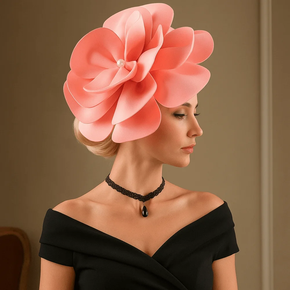 High Quality Fashion Headpiece 3D Flower Fascinators Hat Large Flower Formal Tea Party Hats Large Flower Headband Tea Parties
High Quality Fashion Headpiece 3D Flower Fascinators Hat Large Flower Formal Tea Party Hats Large Flower Headband Tea Parties
