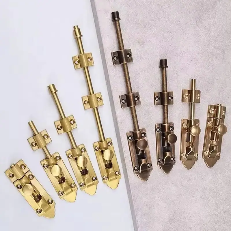 Retro Vintage 2PCS Solid Brass Slide Bolts Door Latch Lock with Bolts and Catch Security Guard Bolt with Screws
Retro Vintage 2PCS Solid Brass Slide Bolts Door Latch Lock with Bolts and Catch Security Guard Bolt with Screws