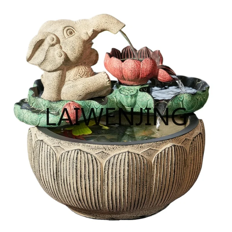 RWJ Elephant Flowing Water Ornaments Circulating Water Landscape Fengshui Wheel Fish Tank Small Fish Pond
RWJ Elephant Flowing Water Ornaments Circulating Water Landscape Fengshui Wheel Fish Tank Small Fish Pond