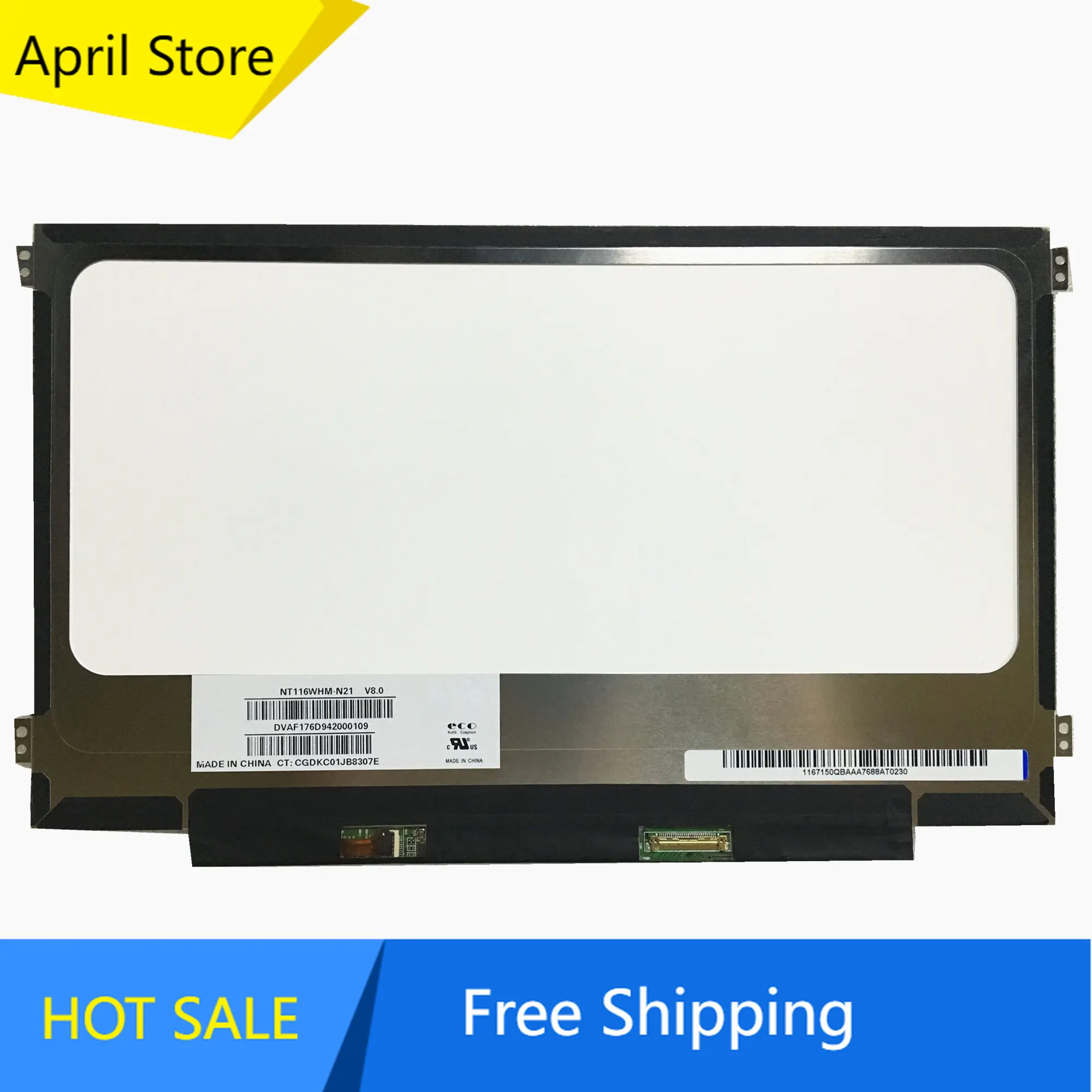 Free Shipping NT116WHM-N21 NT116WHM N21 for Acer ES1-131 N15Q3 11.6''Slim Laptop Lcd Screen 1366*768 EDP 30 Pins
Free Shipping NT116WHM-N21 NT116WHM N21 for Acer ES1-131 N15Q3 11.6''Slim Laptop Lcd Screen 1366*768 EDP 30 Pins