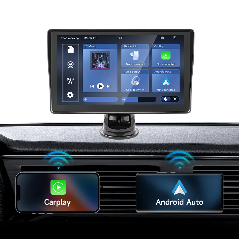 The wireless carplay portable screen is suitable for the external center console of the Huawei Hicar car machine, and the intell
The wireless carplay portable screen is suitable for the external center console of the Huawei Hicar car machine, and the intell