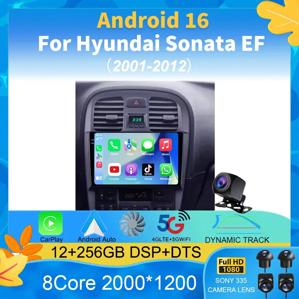 Android 16 Car Radio For Hyundai Sonata EF 2001 - 2012 Multimedia Video Player Navigation stereo GPS No 2din 2 din dvd
Android 16 Car Radio For Hyundai Sonata EF 2001 - 2012 Multimedia Video Player Navigation stereo GPS No 2din 2 din dvd