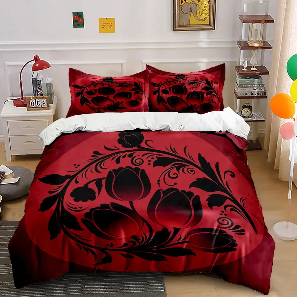 Floral Three-Piece Set Decoration Soft Comfortable Duvet Cover Bedding Set Included 1*Duvet Cover & 2*Pillowcases, gift
Floral Three-Piece Set Decoration Soft Comfortable Duvet Cover Bedding Set Included 1*Duvet Cover & 2*Pillowcases, gift