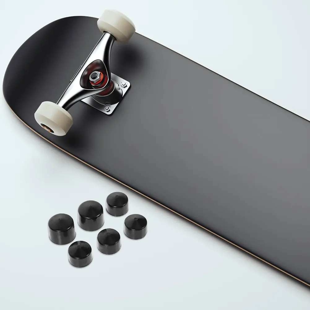 6 Pcs Skateboard Surfboard Stand Vertex Hat Replacement Bushings Blank Trucks Parts Black for Accessory
6 Pcs Skateboard Surfboard Stand Vertex Hat Replacement Bushings Blank Trucks Parts Black for Accessory