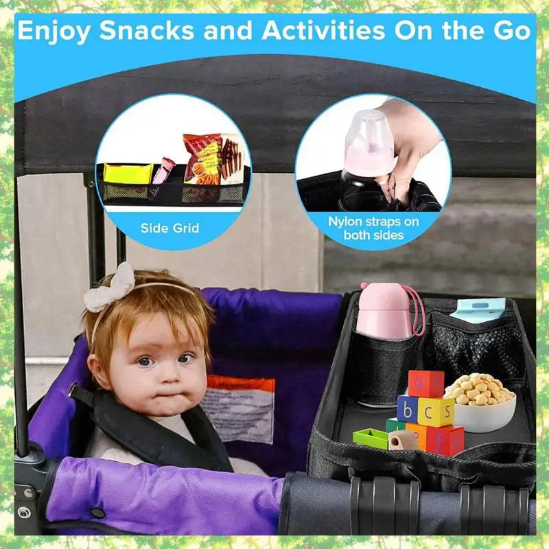 T84C-Tray For Stroller Stroller Cup Holder Organizer Tray For Snacks Waterproof Faux Leather Side Cup Holders & Mesh
T84C-Tray For Stroller Stroller Cup Holder Organizer Tray For Snacks Waterproof Faux Leather Side Cup Holders & Mesh