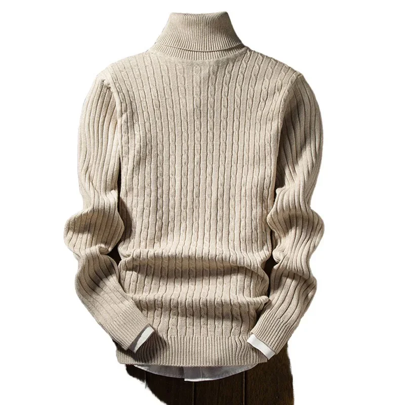 2022 Autumn/Winter New Men's High Neck Pullover Knitwear Thread Shirt Men's Korean Version Slim Fit Sweater Underlay
2022 Autumn/Winter New Men's High Neck Pullover Knitwear Thread Shirt Men's Korean Version Slim Fit Sweater Underlay