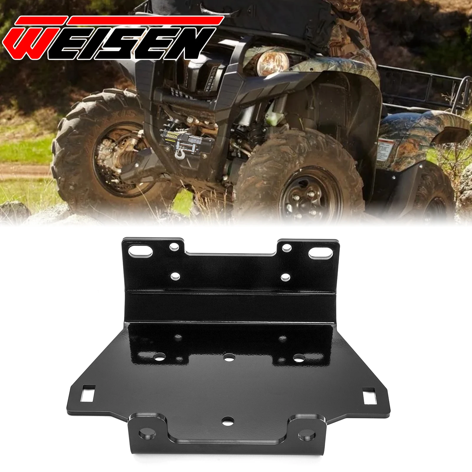 ATV Winch Mounting Bracket Kit / Winch Mounting Plate for 2007-2015 Yamaha Grizzly 550 / 700 Accessories
ATV Winch Mounting Bracket Kit / Winch Mounting Plate for 2007-2015 Yamaha Grizzly 550 / 700 Accessories