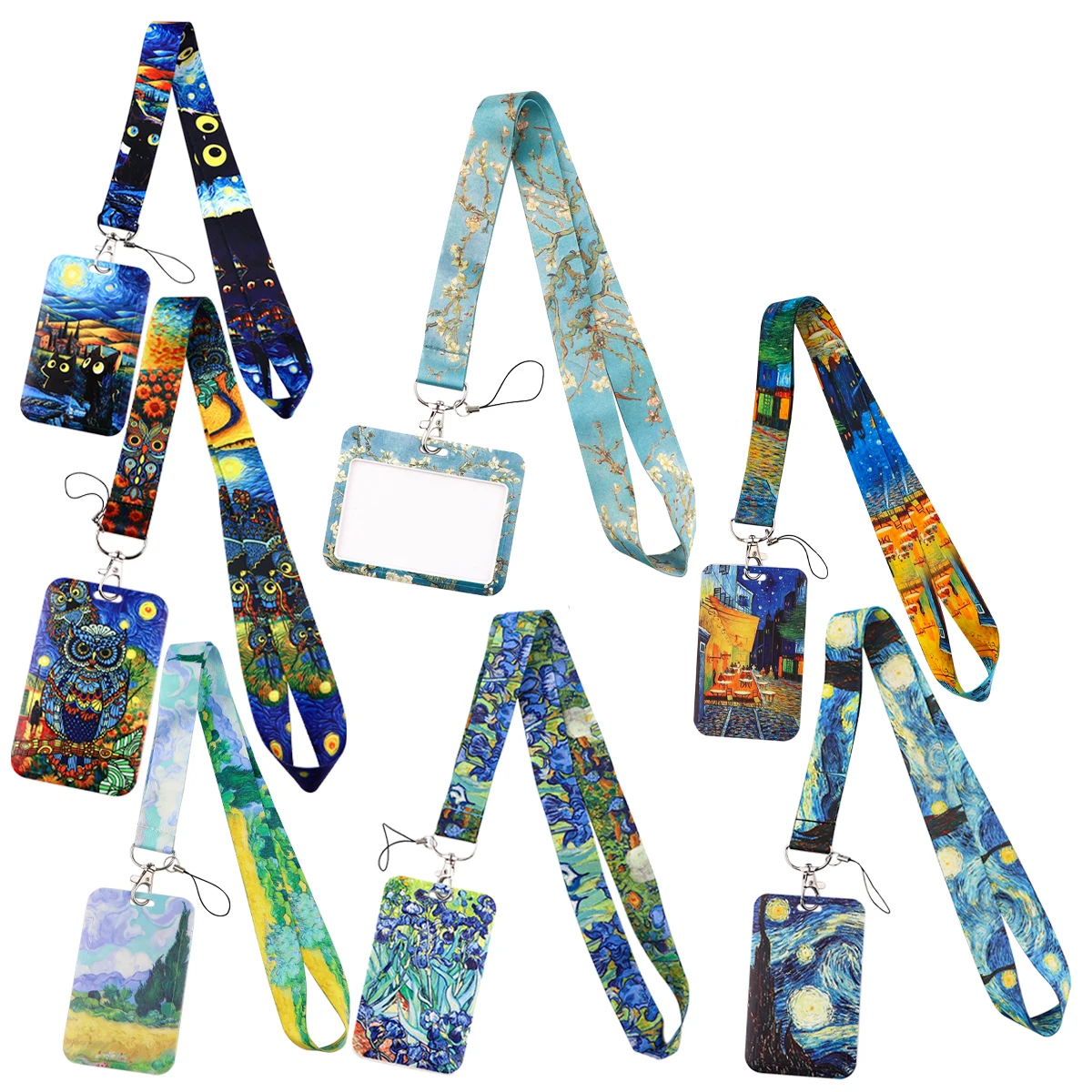 Oil Painting Neck Strap Lanyards For Keychain ID Credit Card Pass Gym Badge Holder Hang Rope Cell Phone Charm Accessories
Oil Painting Neck Strap Lanyards For Keychain ID Credit Card Pass Gym Badge Holder Hang Rope Cell Phone Charm Accessories
