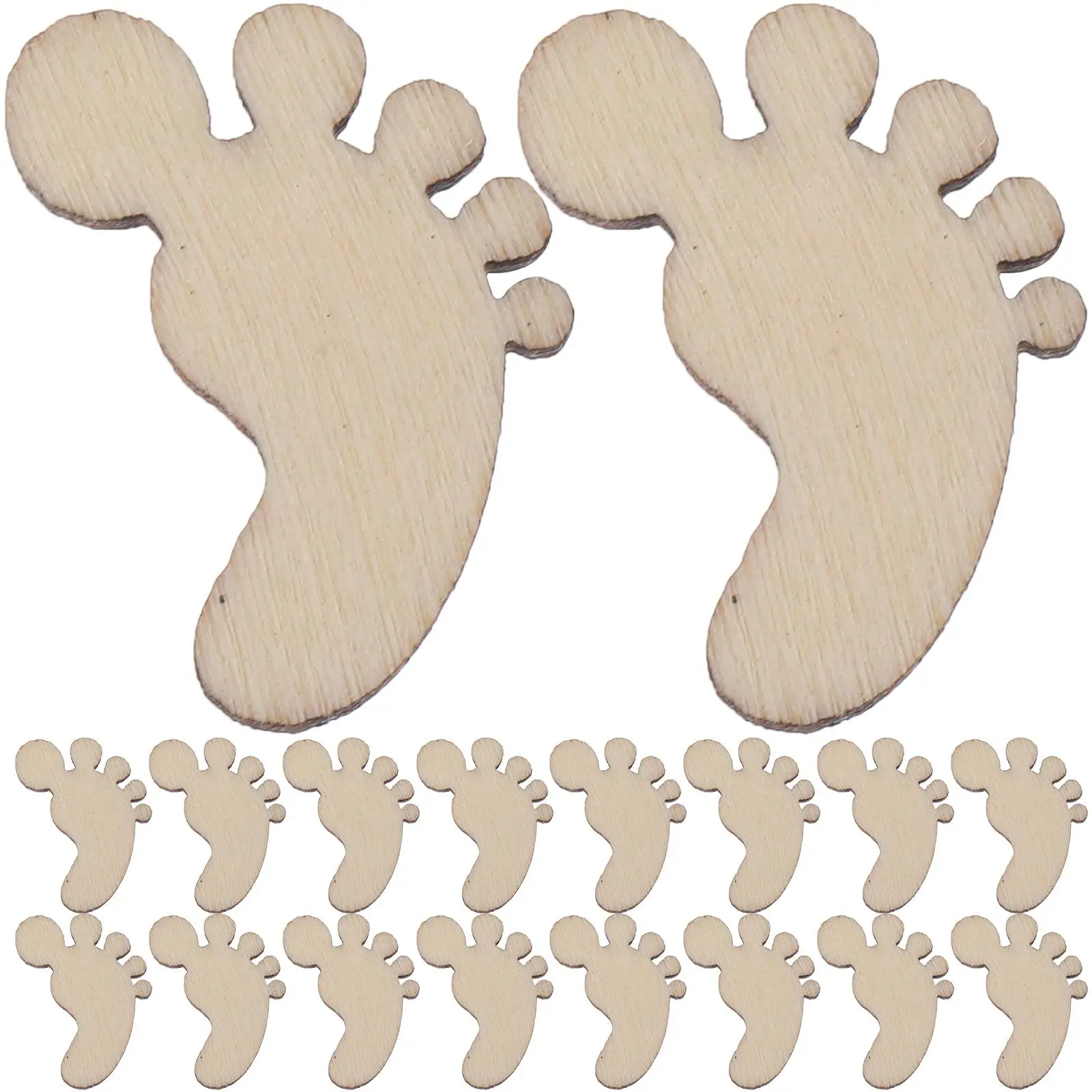 100 Pcs Cutouts Cartoon Wooden Pieces For Crafts Foot Wooden Ornaments Accessories Craft Smooth DIY Holiday Sewing Supplies
100 Pcs Cutouts Cartoon Wooden Pieces For Crafts Foot Wooden Ornaments Accessories Craft Smooth DIY Holiday Sewing Supplies