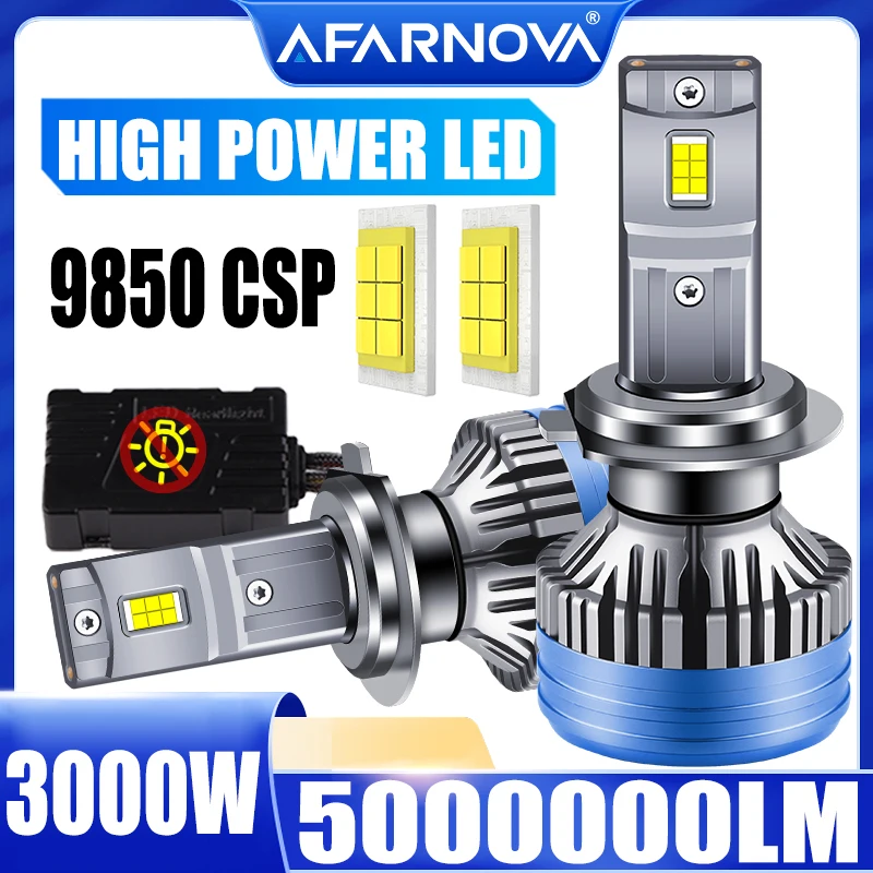 H7 H11 LED Car Headlights 6000K White Canbus H4 Bubls 3000W 5000000LM 900% CSP Chip H1 H3 9004 9005 9006 HB3 9012 880 Fog Lights
H7 H11 LED Car Headlights 6000K White Canbus H4 Bubls 3000W 5000000LM 900% CSP Chip H1 H3 9004 9005 9006 HB3 9012 880 Fog Lights