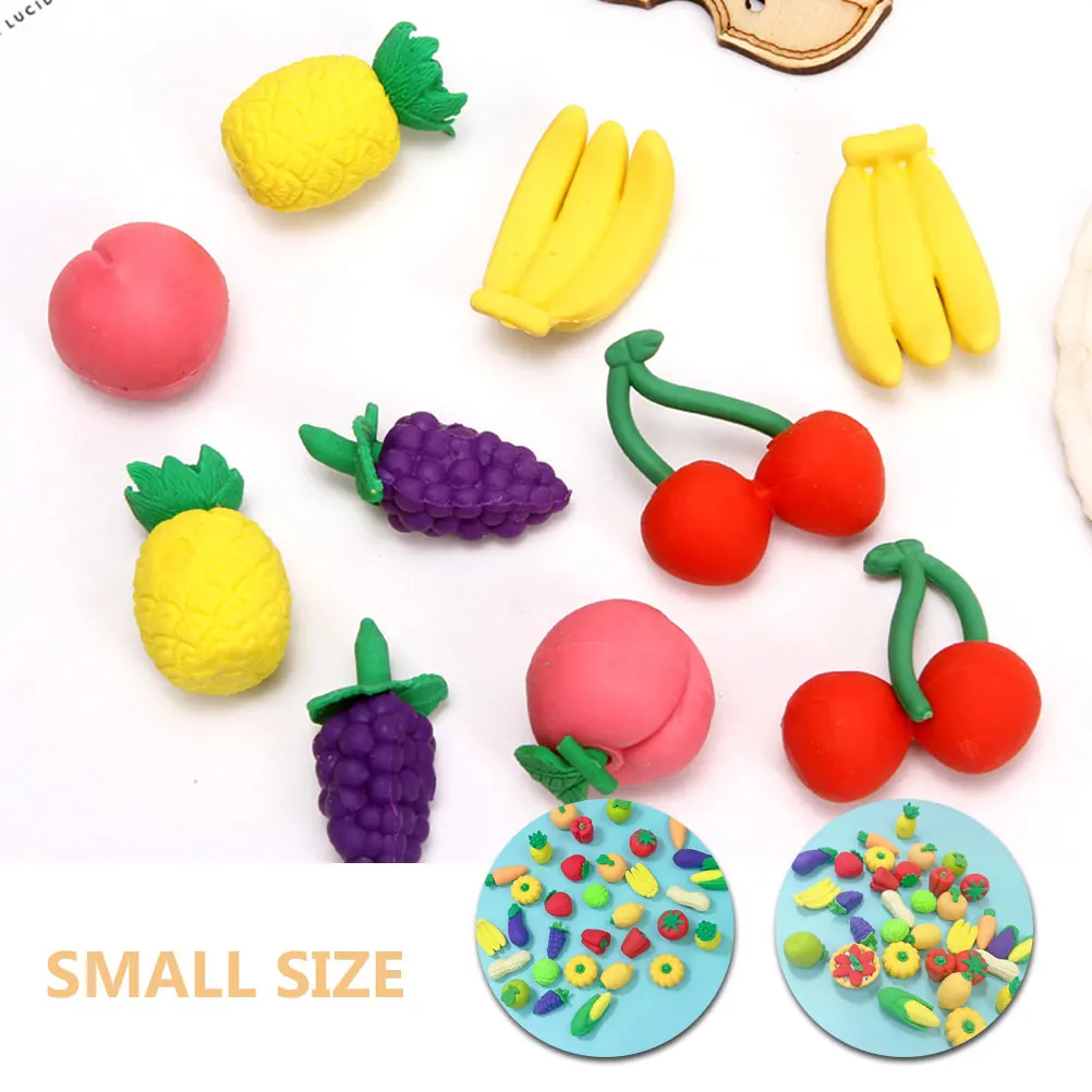 100pcs Mini Cartoon Erasers Adorable Fruit Vegetable Cute Kawaii Students Studying Classroom Bulk TPR Safe
100pcs Mini Cartoon Erasers Adorable Fruit Vegetable Cute Kawaii Students Studying Classroom Bulk TPR Safe