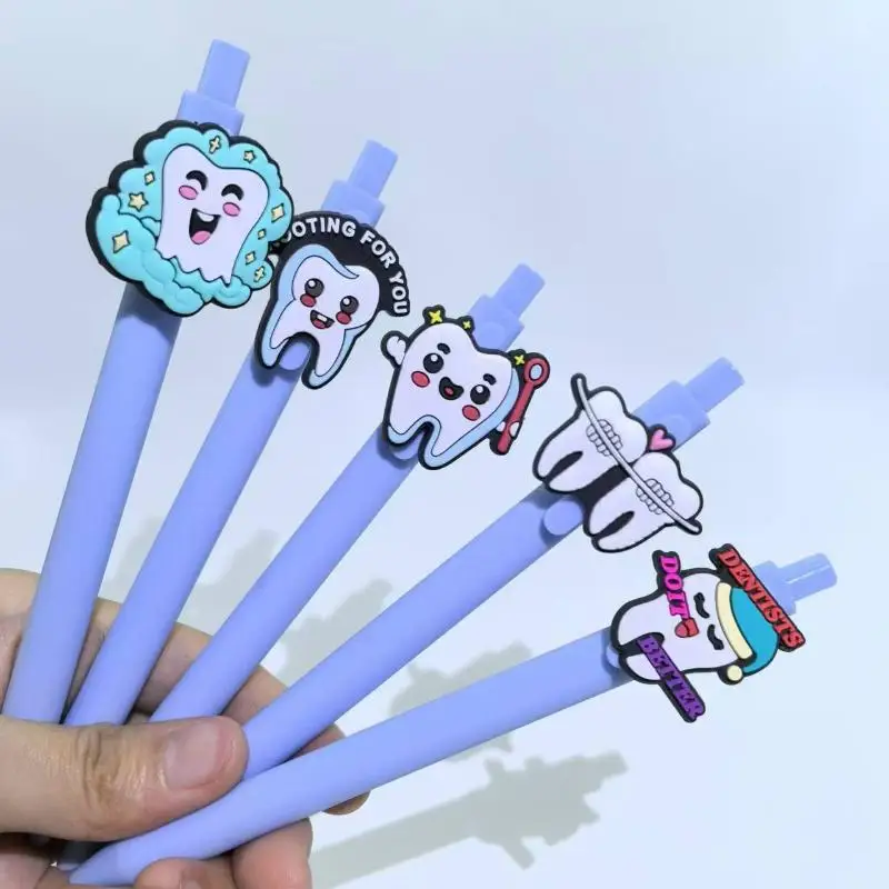 New 10Pcs Blue Series Retractable Gel Pens Dentist Teeth Theme Soft Gel Pen Smile Teeth Series Ballpoint Pen Student Stationery
New 10Pcs Blue Series Retractable Gel Pens Dentist Teeth Theme Soft Gel Pen Smile Teeth Series Ballpoint Pen Student Stationery