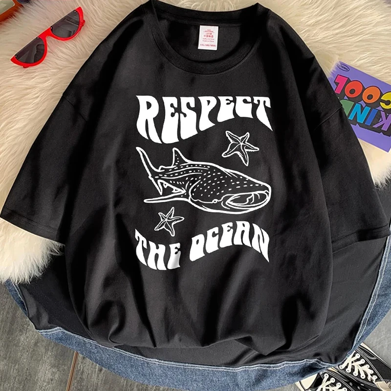 Respect the Ocean Protecting Whales Print Men's Woman's T-Shirts Soft Leisure Couple's Clothing Summer Breathable Oversized Tops
Respect the Ocean Protecting Whales Print Men's Woman's T-Shirts Soft Leisure Couple's Clothing Summer Breathable Oversized Tops