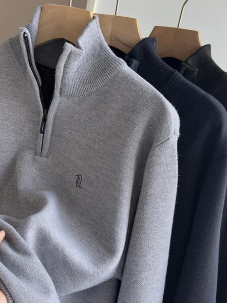 Высококачественный мужской вязаный свитер на молнии, удобный мягкий теплый весенний повседневный длинный топ из смеси хлопка
Высококачественный мужской вязаный свитер на молнии, удобный мягкий теплый весенний повседневный длинный топ из смеси хлопка