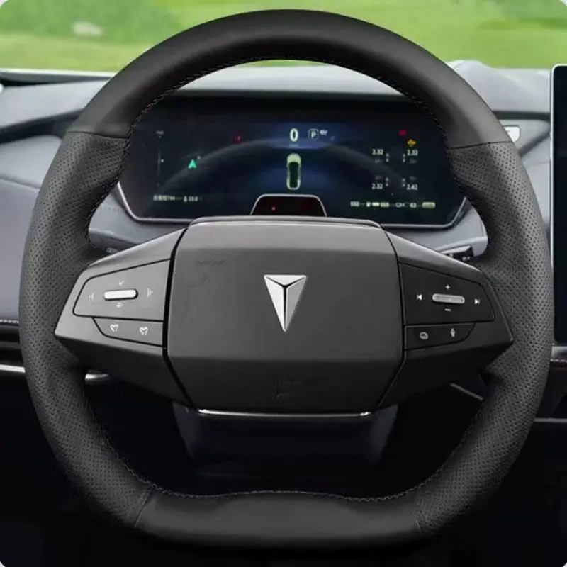 For Changan Deepal S07 S7 2024 2025 Hand Stitched non-slip Genuine Leather white line Car Steering Wheel Cover 
For Changan Deepal S07 S7 2024 2025 Hand Stitched non-slip Genuine Leather white line Car Steering Wheel Cover