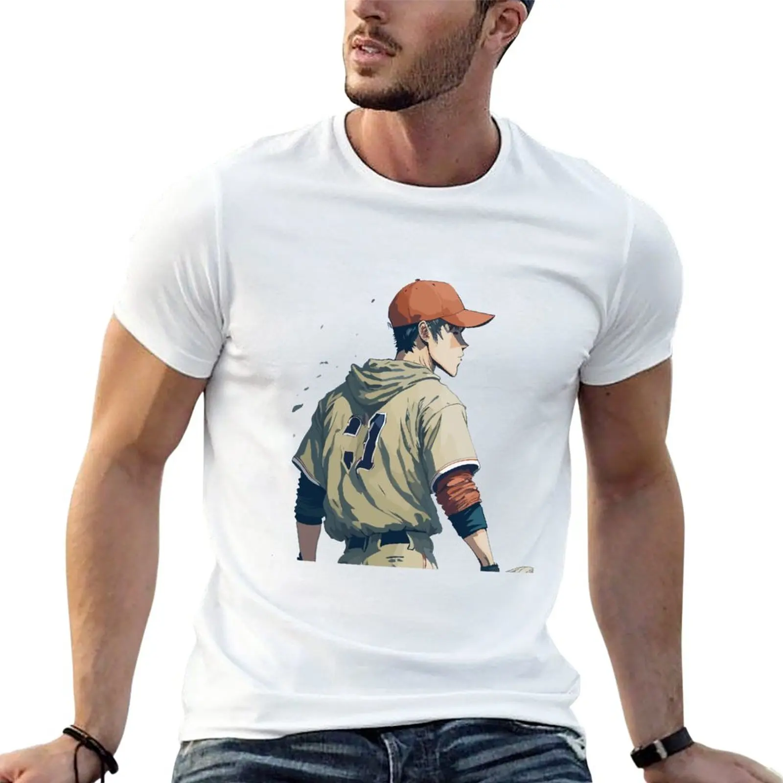 New Baseball Player T-Shirt shirts graphic tees man clothes tees T-shirts for men cotton
New Baseball Player T-Shirt shirts graphic tees man clothes tees T-shirts for men cotton