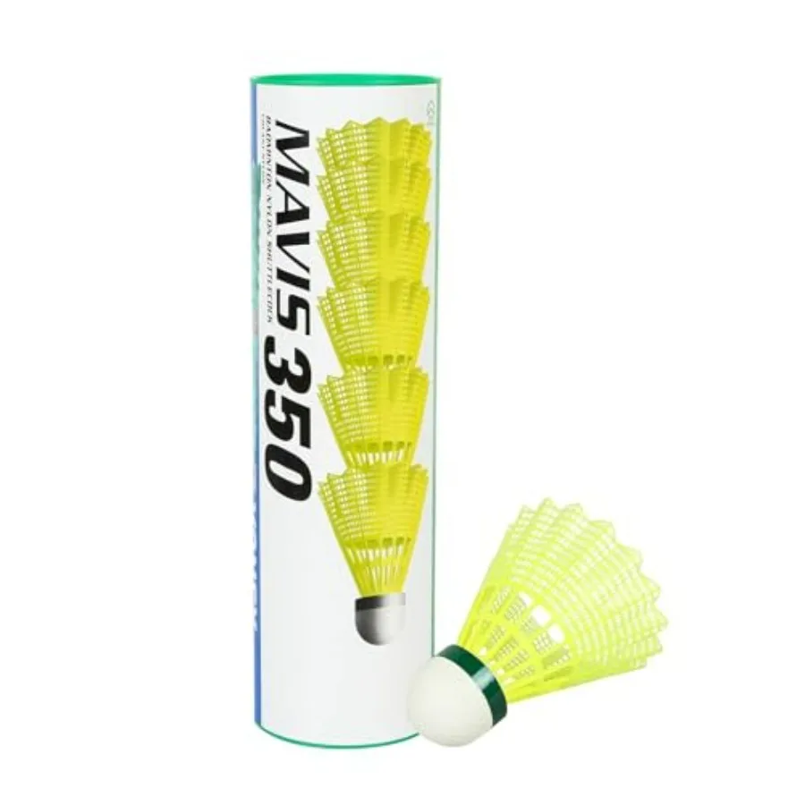 Mavis 350 Nylon Badminton Shuttlecocks Yellow, Slow Speed Durable Performance
Mavis 350 Nylon Badminton Shuttlecocks Yellow, Slow Speed Durable Performance