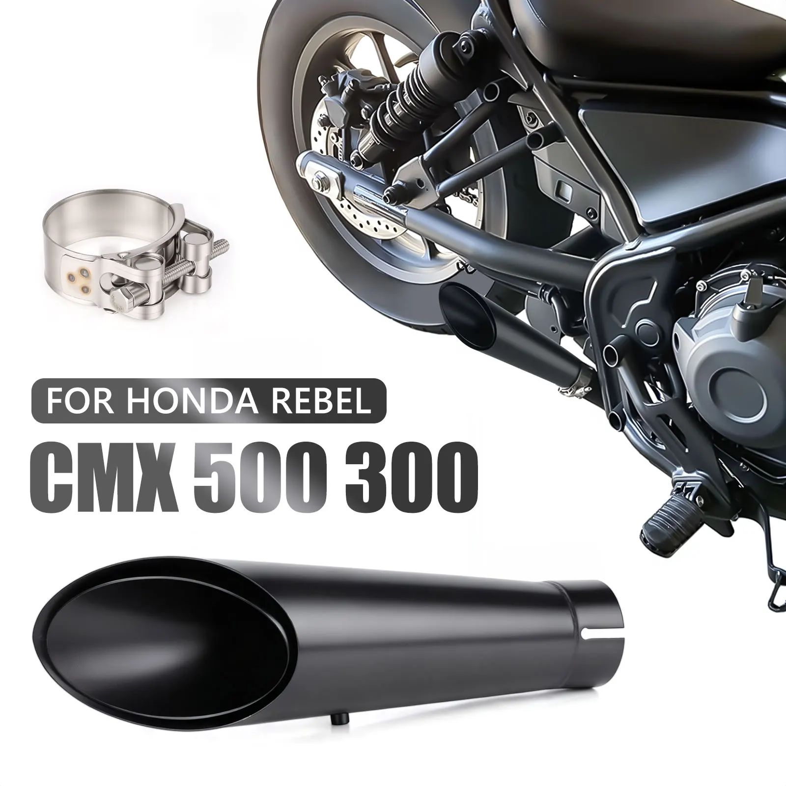 For Honda Rebel CMX 300 500 CMX300 CMX500 2017-2025 Shorty Exhaust Muffler Pipe Radiant Cycle Black Exhaust Tip
For Honda Rebel CMX 300 500 CMX300 CMX500 2017-2025 Shorty Exhaust Muffler Pipe Radiant Cycle Black Exhaust Tip