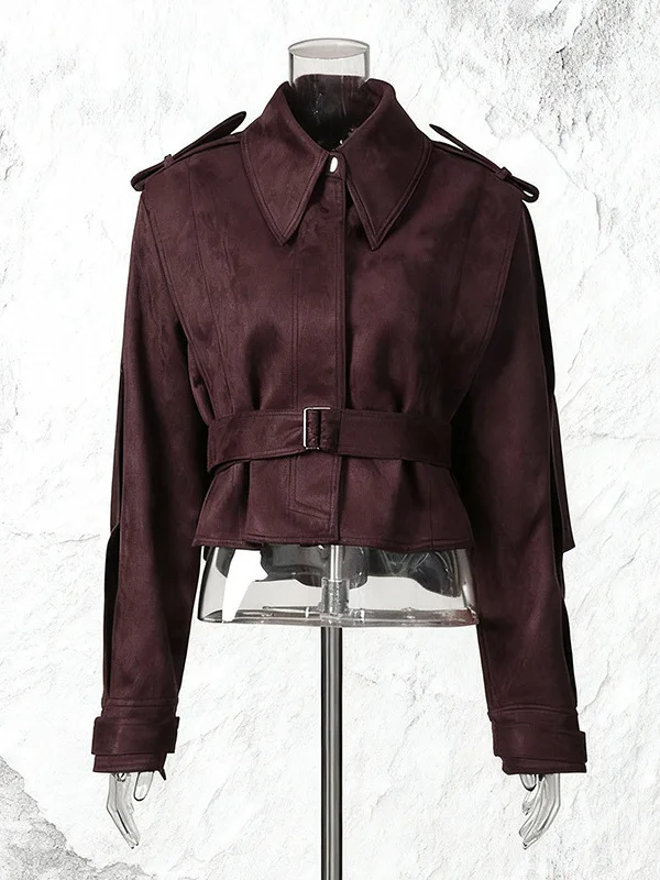 Autumn Winter Motorcycle Jacket Women's Loose Fit Slimming Short Style Faux Suede Two-Piece Design Polyester Fabric Coat
Autumn Winter Motorcycle Jacket Women's Loose Fit Slimming Short Style Faux Suede Two-Piece Design Polyester Fabric Coat