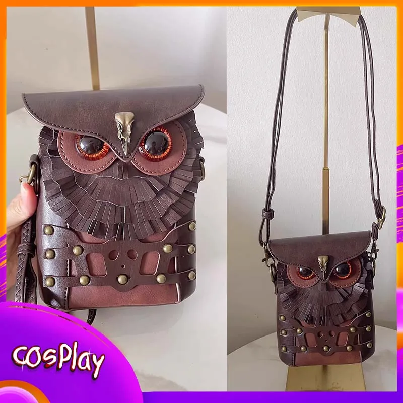 Средневековая кожаная мини-сумка через плечо в стиле стимпанк с дизайном совы, поясная сумка-бананка «Волшебная сова», винтажная готическая сумка для женщин и мужчин, подарок
Средневековая кожаная мини-сумка через плечо в стиле стимпанк с дизайном совы, поясная сумка-бананка «Волшебная сова», винтажная готическая сумка для женщин и мужчин, подарок