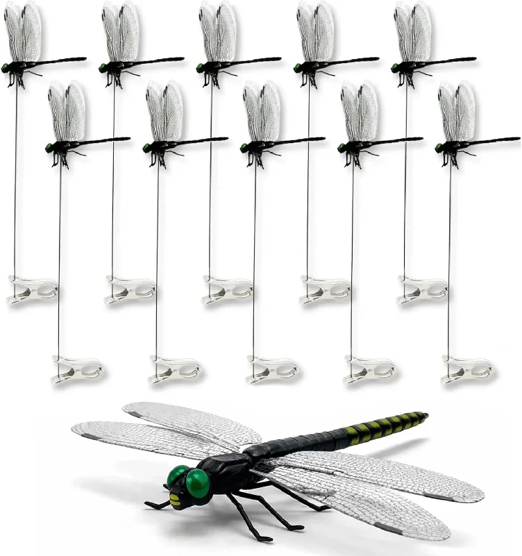 12Pcs Dragonfly Clip Plastics Dragonfly for Garden Stakes Decor Yard Ornaments for Hat,Fly Scare Devices for Indoor Outdoor
12Pcs Dragonfly Clip Plastics Dragonfly for Garden Stakes Decor Yard Ornaments for Hat,Fly Scare Devices for Indoor Outdoor