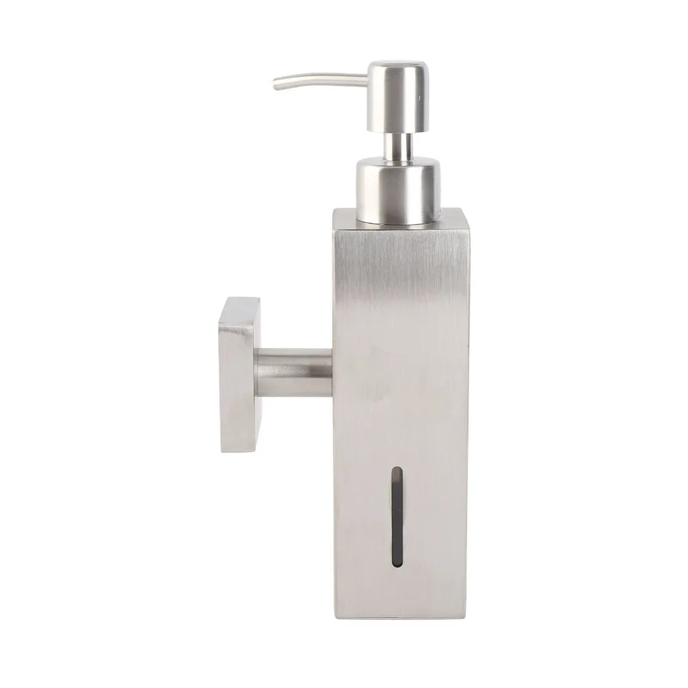 Stainless Steel Soap Dispenser Square Shape Silver Liquid Soap Dispenser Wall Mounted Rust-Resistant Lotion Dispenser
Stainless Steel Soap Dispenser Square Shape Silver Liquid Soap Dispenser Wall Mounted Rust-Resistant Lotion Dispenser