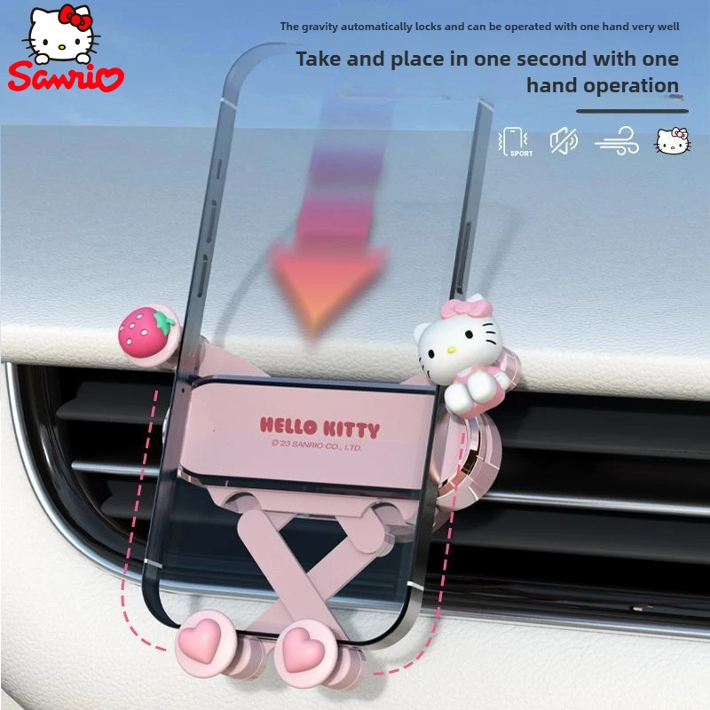 Sanrio Hello Kitty автомобильный кронштейн для мобильного телефона, автомобильный милый воздуховыпускной орнамент, украшение, мультяшный детский кот
Sanrio Hello Kitty автомобильный кронштейн для мобильного телефона, автомобильный милый воздуховыпускной орнамент, украшение, мультяшный детский кот