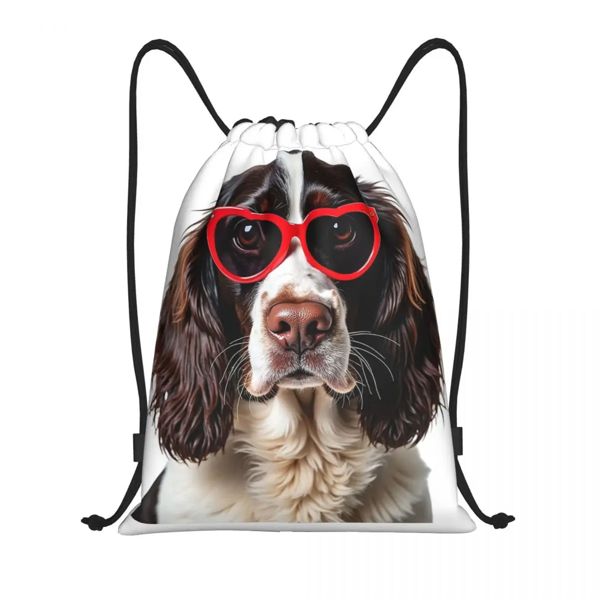 English Springer Spaniel Dog Wearing A Heart Shape Sunglasses Backpacks Fashion Drawstring Bags Storage Bag Book Bags for Travel
English Springer Spaniel Dog Wearing A Heart Shape Sunglasses Backpacks Fashion Drawstring Bags Storage Bag Book Bags for Travel