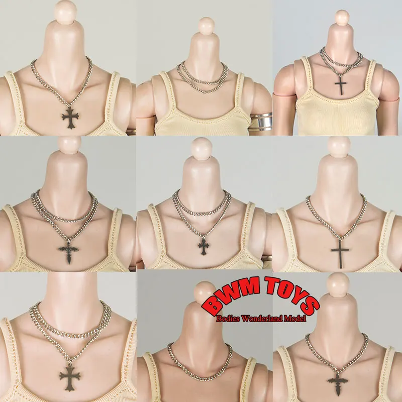In Stock CHILI 1/6 1/12 Scale Female Soldier Metal Necklacet Cross Pendant Punk Model Jewelry For 12'' 6'' Action Figure Doll
In Stock CHILI 1/6 1/12 Scale Female Soldier Metal Necklacet Cross Pendant Punk Model Jewelry For 12'' 6'' Action Figure Doll