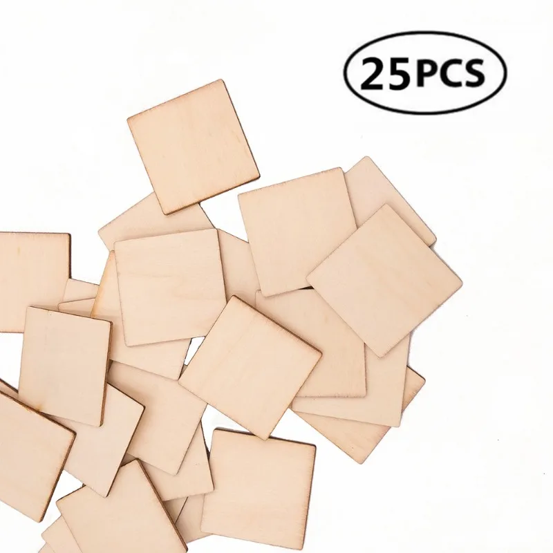 25pcs 40mm Wooden Squares for Crafts Unfinished Wood Pieces Blank Balsa Wood Sheets for Crafts Wood Burning Painting
25pcs 40mm Wooden Squares for Crafts Unfinished Wood Pieces Blank Balsa Wood Sheets for Crafts Wood Burning Painting